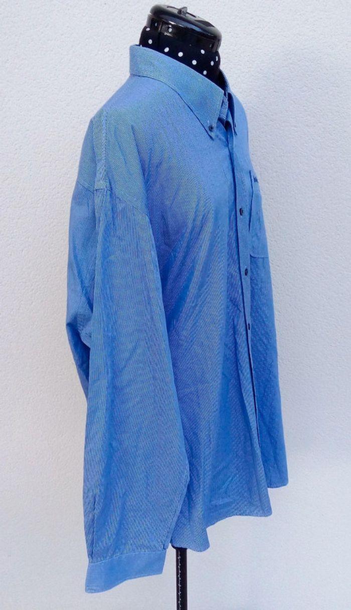 Chemise manches longues bleue à fines rayures Lee Cooper taille XXL - photo numéro 4