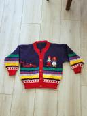 gilet Madeira 6 ans - fait main - vintage