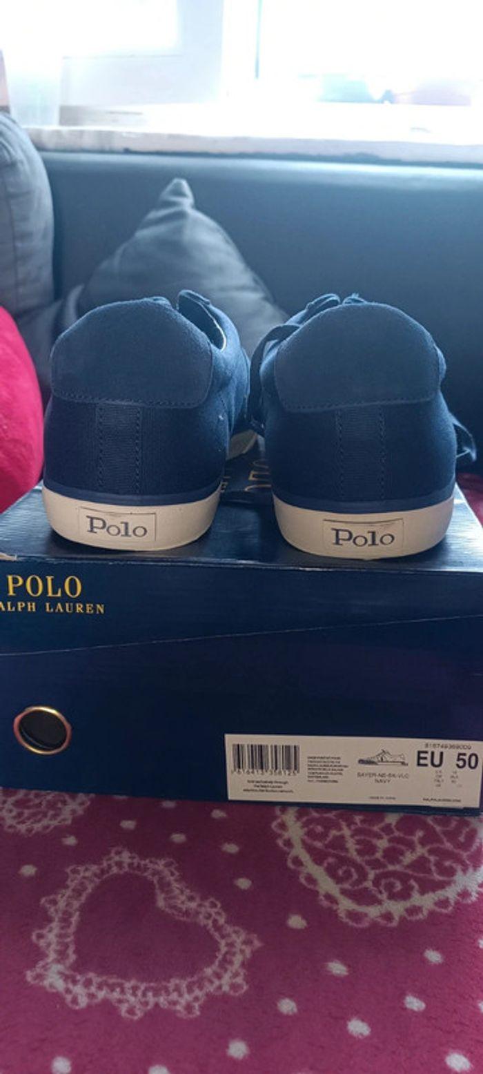 Baskets bleues Polo Ralph Lauren - photo numéro 6