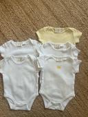 Lot de 5 bodies bébé Zara