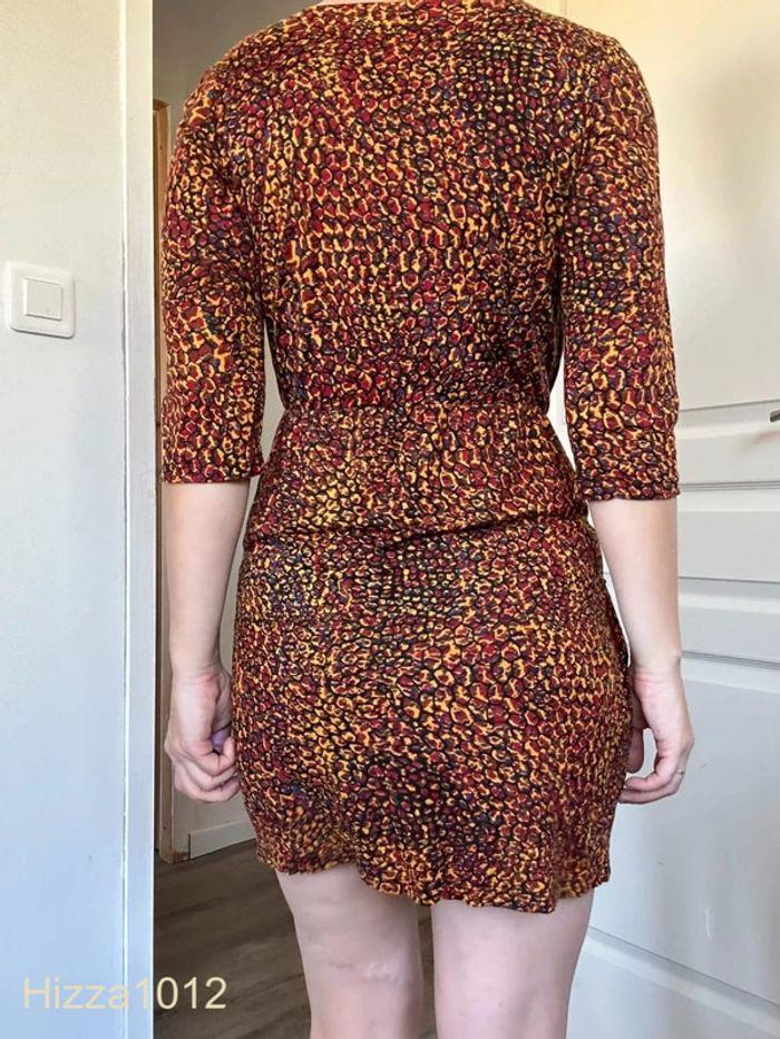 Robe orange à motif 3 Suisses - Chic & Colorée, Taille 36, Très bon état 💖 - photo numéro 5