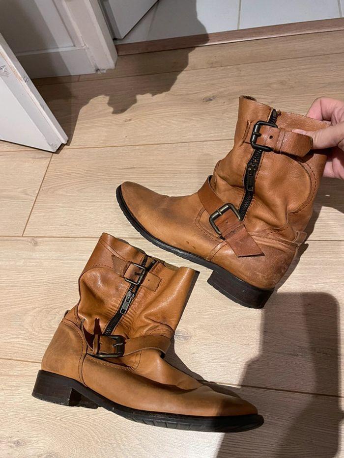 Bottines Zara camel - photo numéro 1