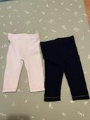 Lot 2 leggings 6 mois orchestra