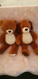 Lot grande peluche jumeaux