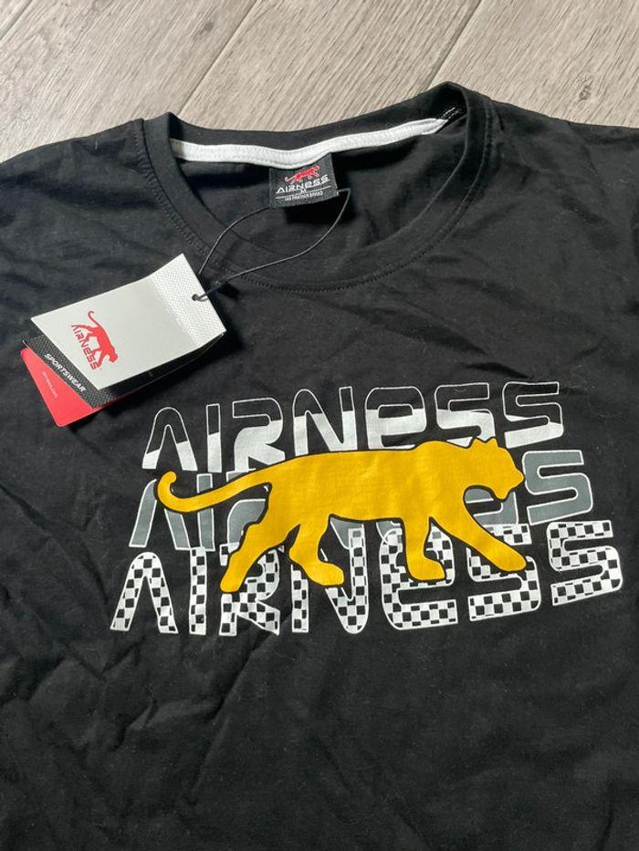 T-shirt Airness M noir et jaune - photo numéro 2