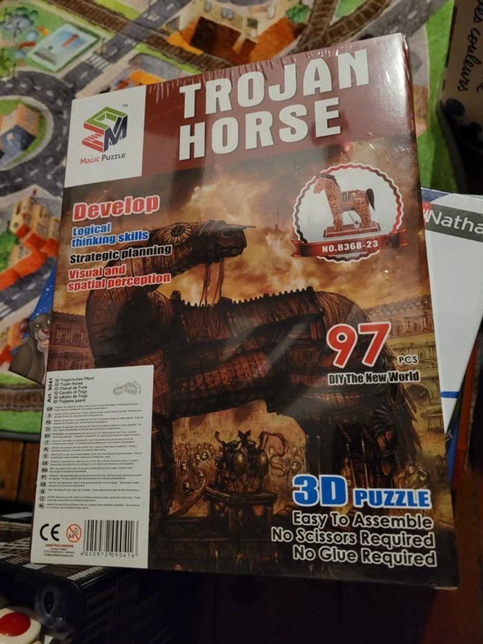 NEUF sous blister Trojan Horse Cheval de Troie Puzzle 3D Magic puzzle - photo numéro 1