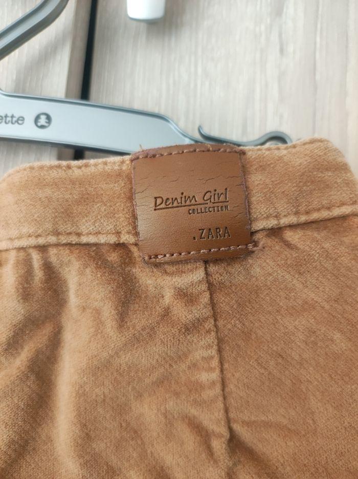 Jupe velours camel Zara 6 ans - photo numéro 3