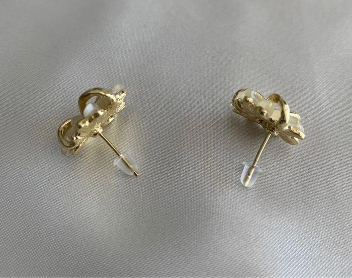 Jolies boucles d’oreilles chics et élégantes en alliage doré - photo numéro 5