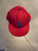 Casquette US rouge et bleu marine 59FIFTY Fitted Chicago White Sox New Era taille 7 1/4 57