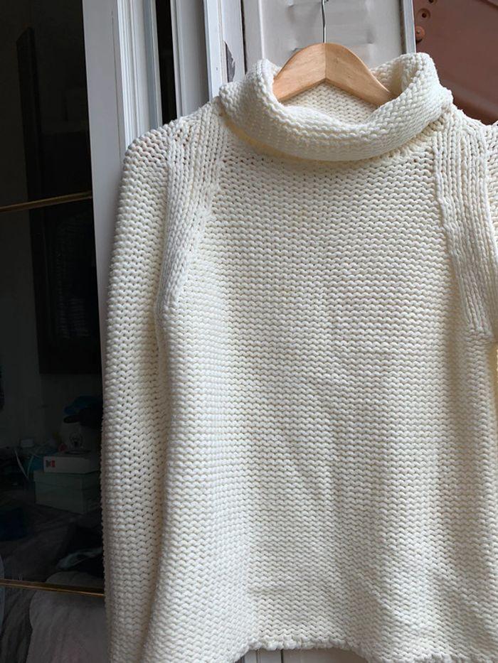 Pull col roulé blanc cassé d’Autre Ton taille 1/S/36 - photo numéro 2