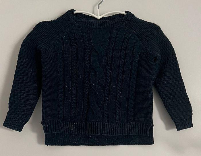 Pull Cyrillus 4 ans bleu marine - photo numéro 1