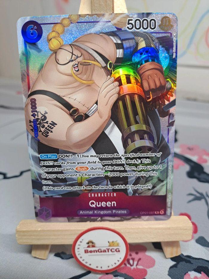 Carte One Piece Queen Alternative OP01-097 Romance Dawn ENG🇬🇧 - photo numéro 1