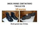 Chaussures noires montantes