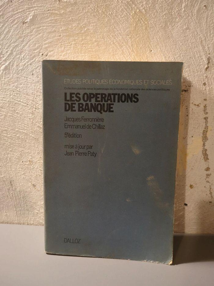 Les operations de banque - etudes politiques economiques  Dalloz - photo numéro 1