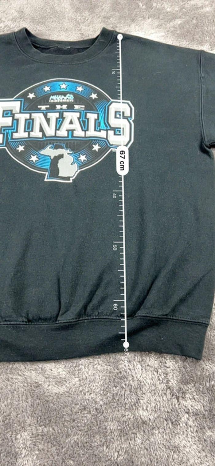 👕 Sweat University Rare Vintage y2k 90s 2000s MHSAA Championships Finals Noir Taille M 👕 - photo numéro 3