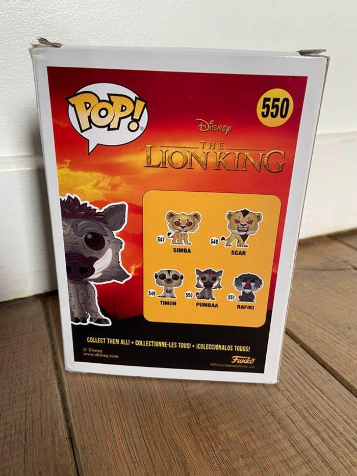 Figurine Pop! n°550 Pumbaa - Le Roi Lion - photo numéro 3