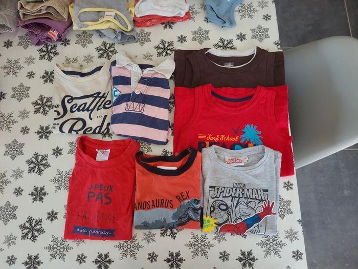 Lot de tee-shirt manches courtes taille 3-4ans - photo numéro 1