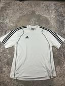 Maillot de Sport Adidas Vintage Y2k 2000's White & Back