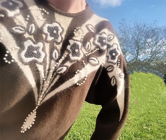 Petit pull rétro - Taille 38 💐 - photo numéro 4