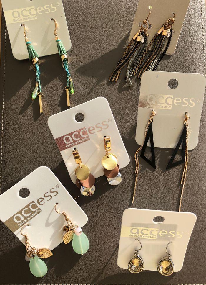 Lot 6 paires de boucles d’oreilles neuves Access et Ikita - photo numéro 2