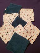 Lingettes bambou bleu et motif fusées