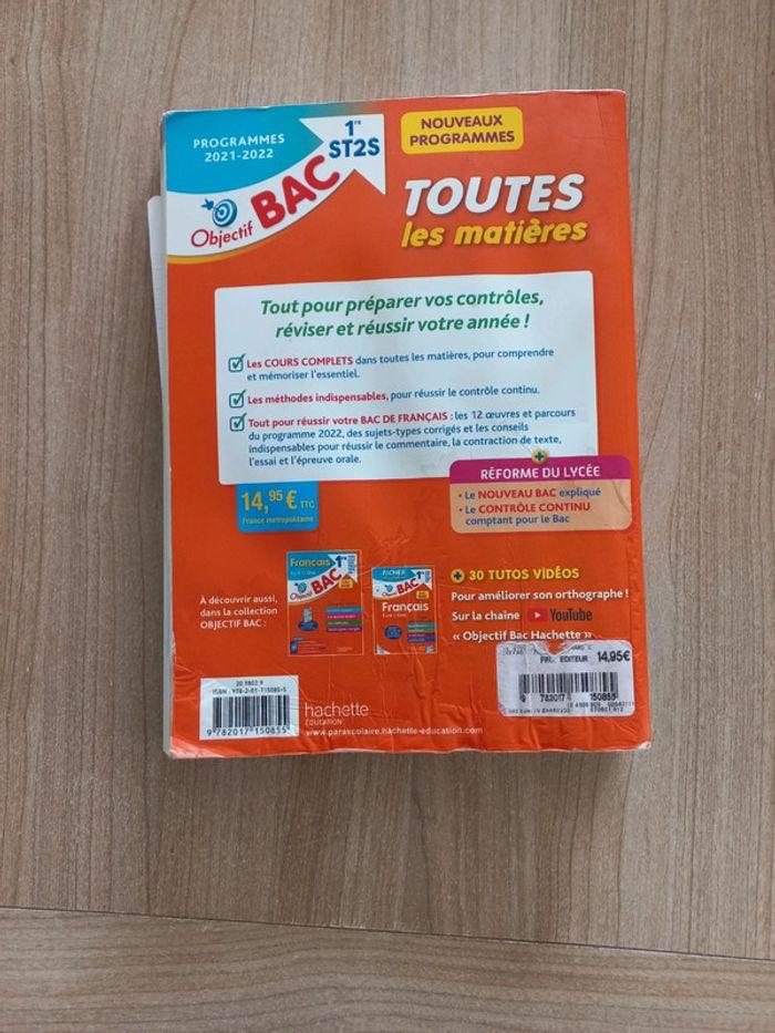 Lot de deux livres Objectif bac ST2S - photo numéro 3