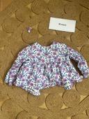 Blouse & barrette - 18 mois