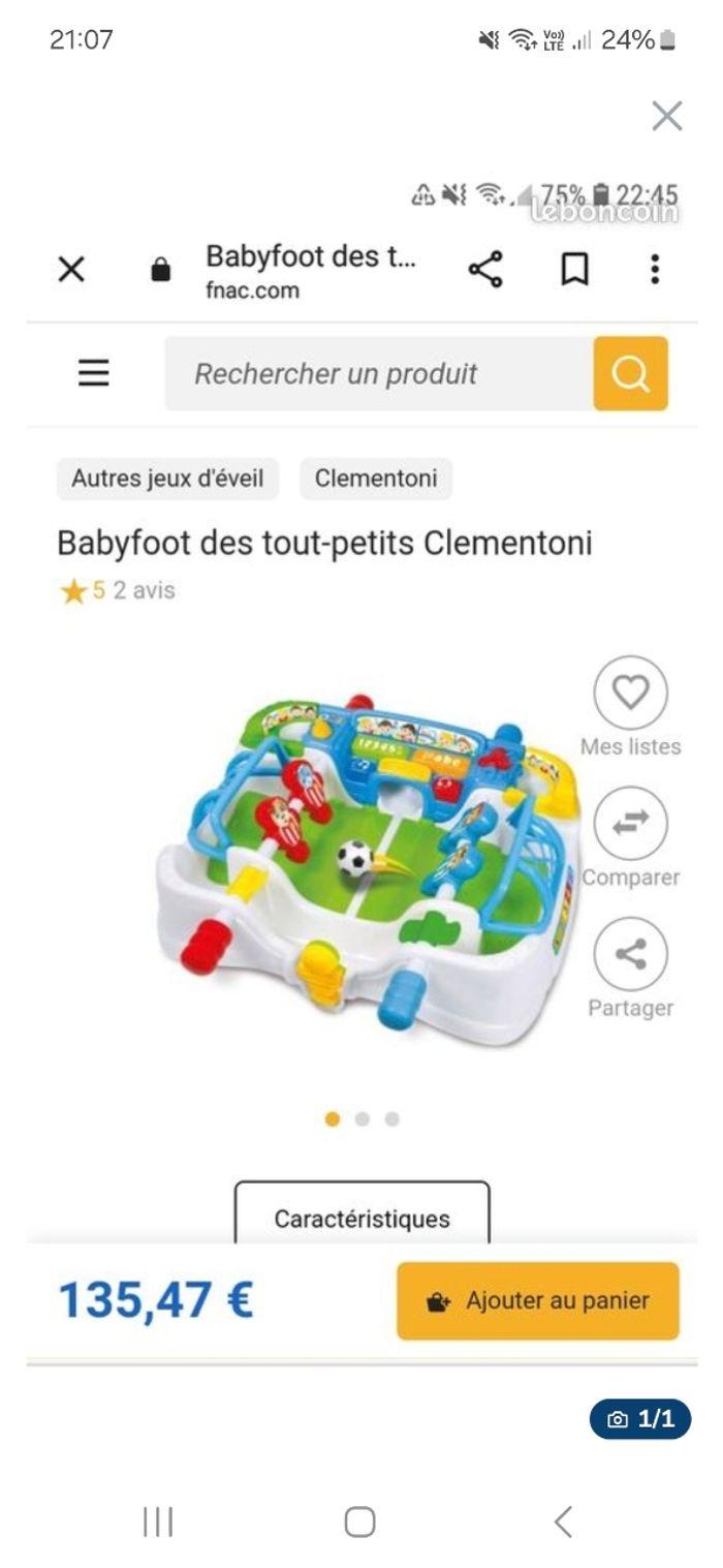 Baby foot clementoni - photo numéro 1