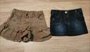 Lot de 2 jupes denim fille 12mois