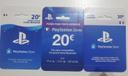 PlayStation plus recharges 20 Euros.