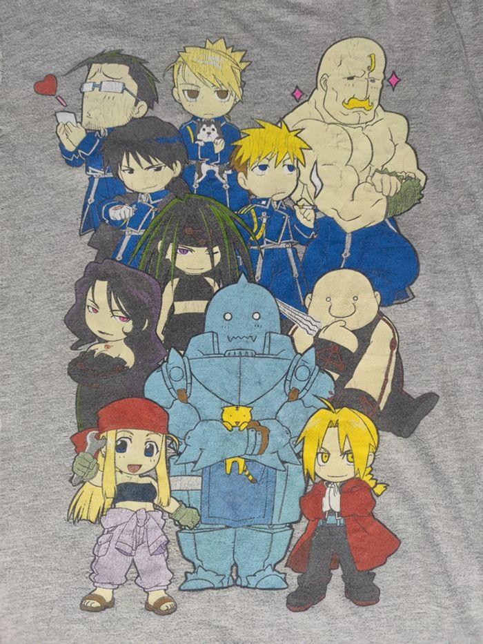 T-shirt Licence Full Metal Alchemist Vintage Gris Taille M Homme - photo numéro 2