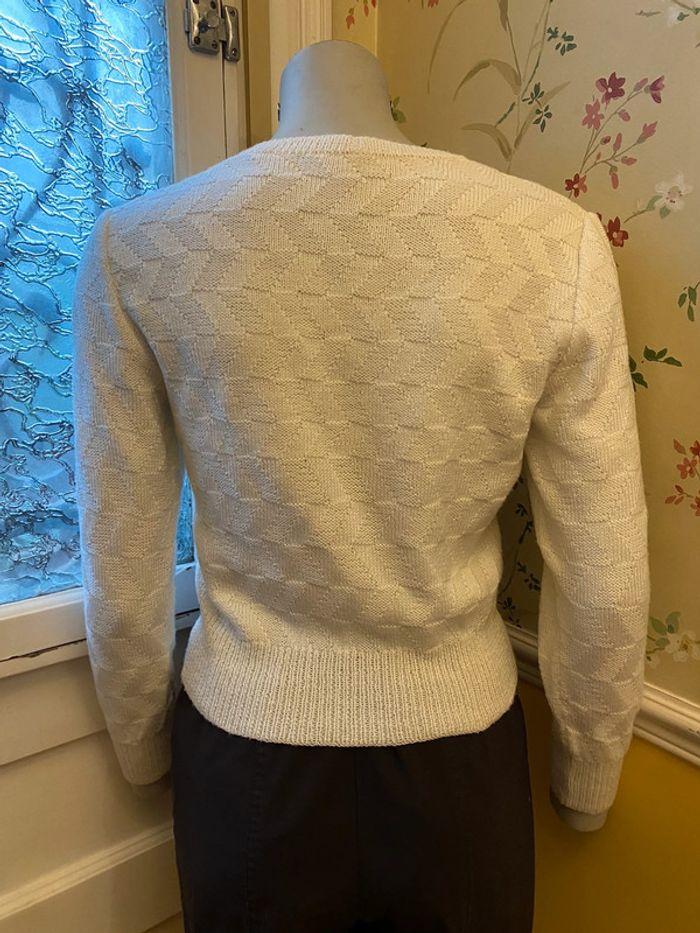 Pull-over blanc Jolie maille T38 - photo numéro 3