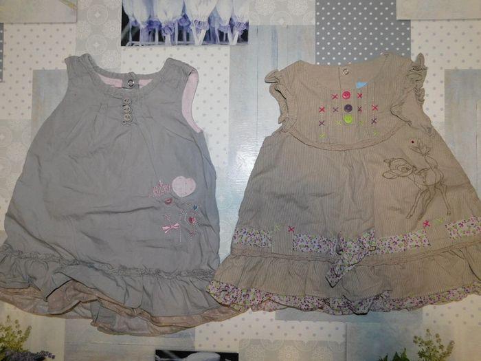 Lot de 2 robes taille 3 mois - photo numéro 1