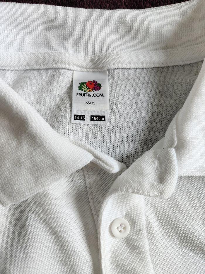 Polo blanc Fruit of the Loom 14 ans - photo numéro 4