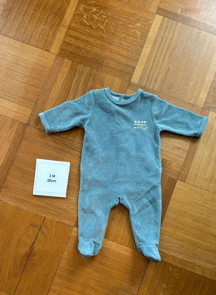 Lot de 10 pyjamas velours bébé 3 mois - photo numéro 11