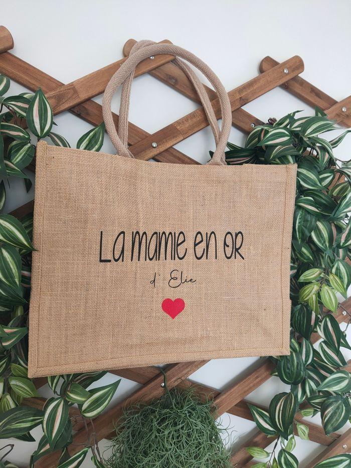 Sac en toile de jute Mamie - photo numéro 4