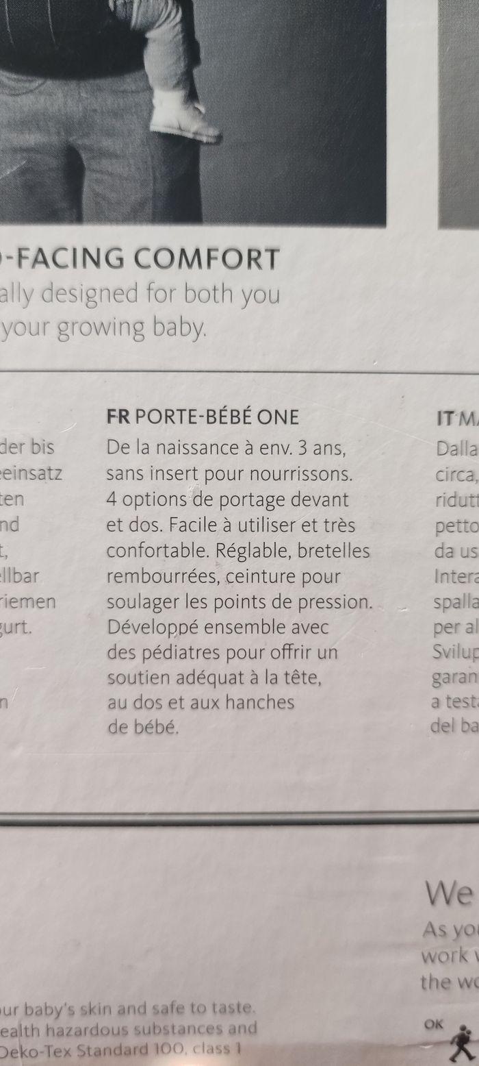 Porte bébé Babybjörn Carrier one - photo numéro 3