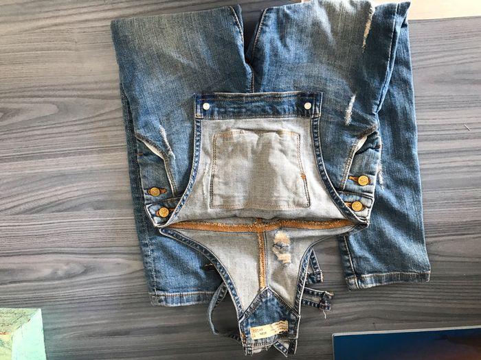 Salopette Zara denim bleu 7 ans - photo numéro 1