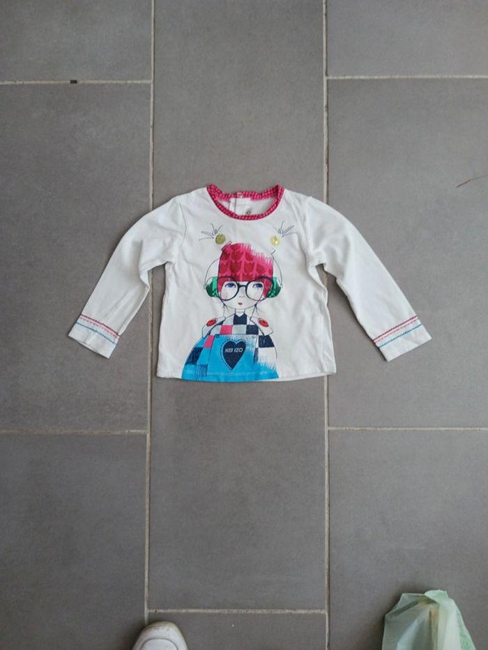 T-shirt fille 3 ans Kenzo - photo numéro 1