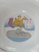 Assiette porcelaine alfold porcelan hippopotame linge oiseau jaune edenygyar Hippopotamus vaisselle