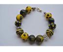 Bracelet jaune et noir