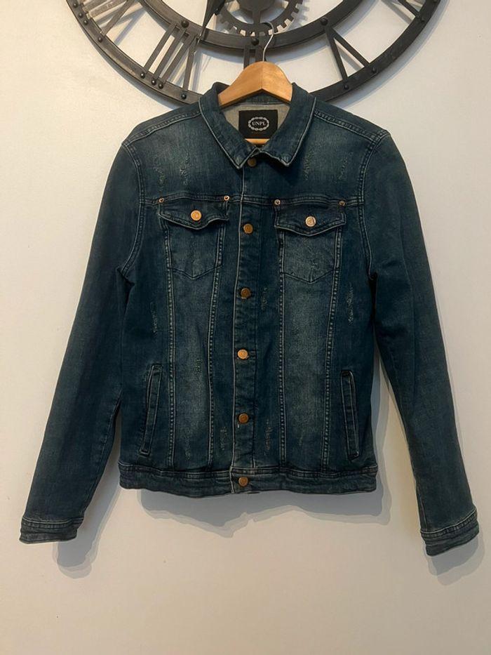 Veste en jean uniplay taille L parfait état - photo numéro 2