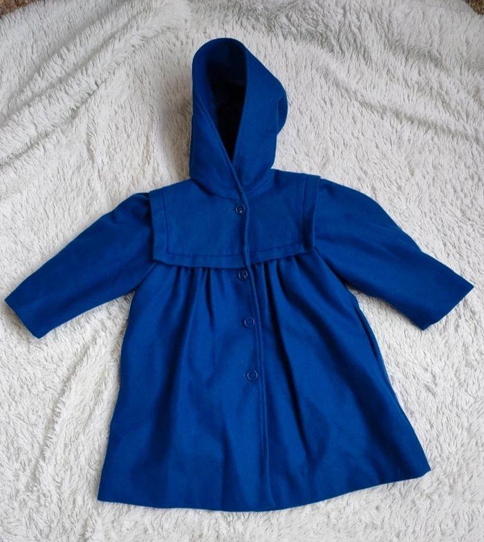 Manteau enfant bleu avec capuche - photo numéro 1