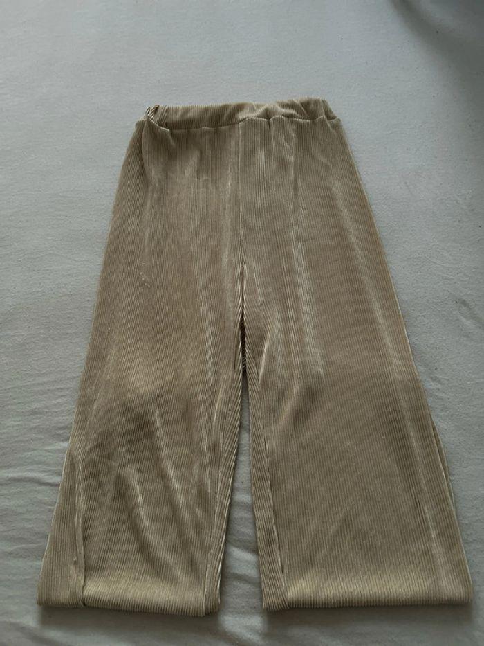 Pantalon Beige plissé - photo numéro 1