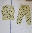 Pyjama Fille  3/4 Ans Vert À Coeur