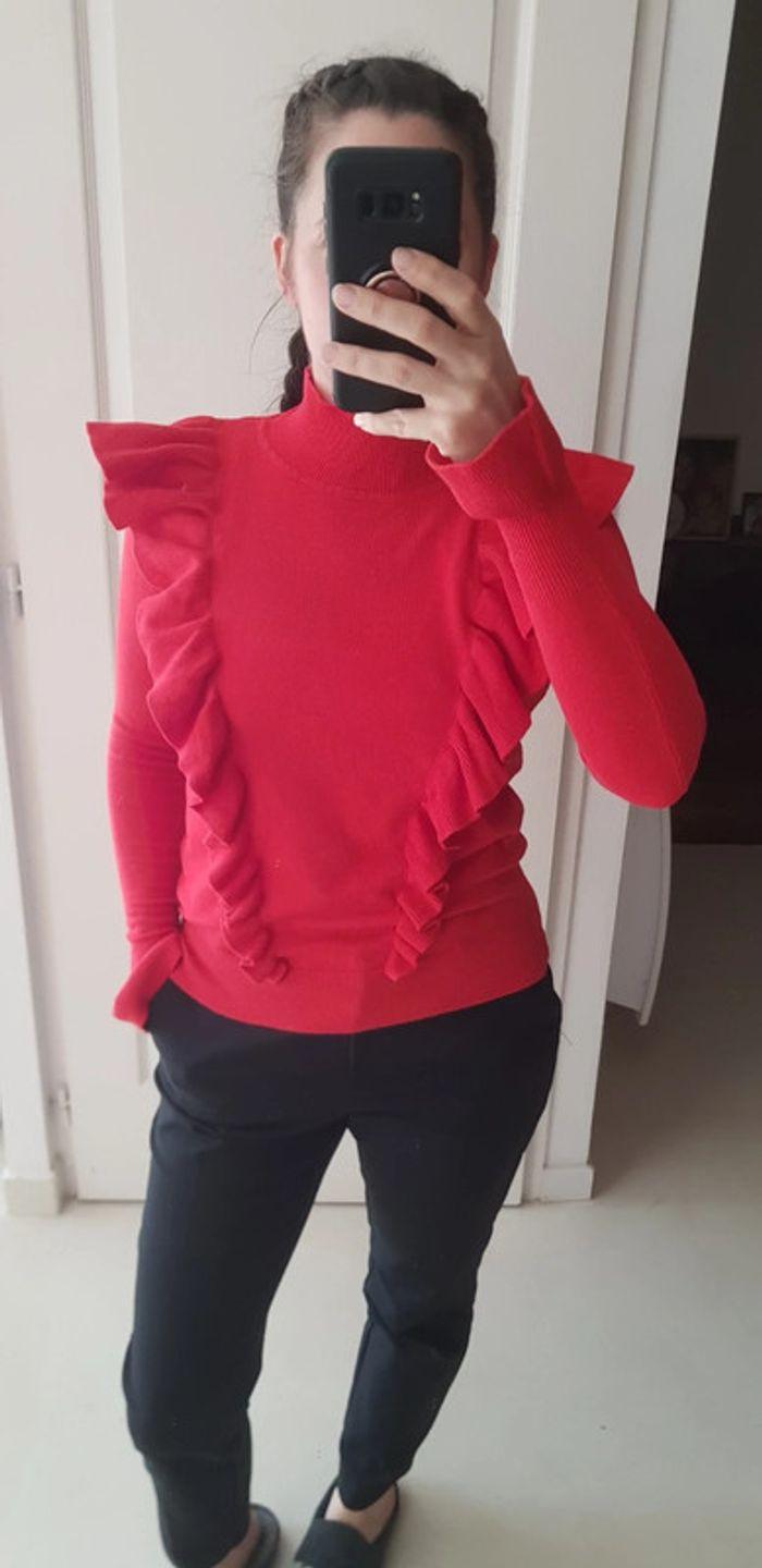 Pull fin col roulé rouge Primark 34 - photo numéro 1