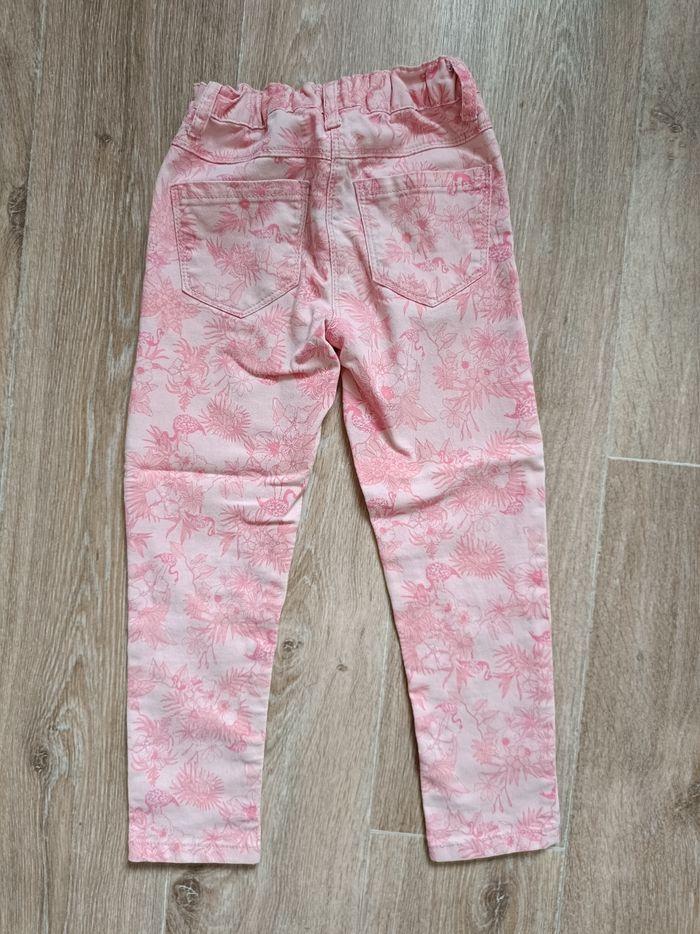 Pantalon fleurs roses - photo numéro 2