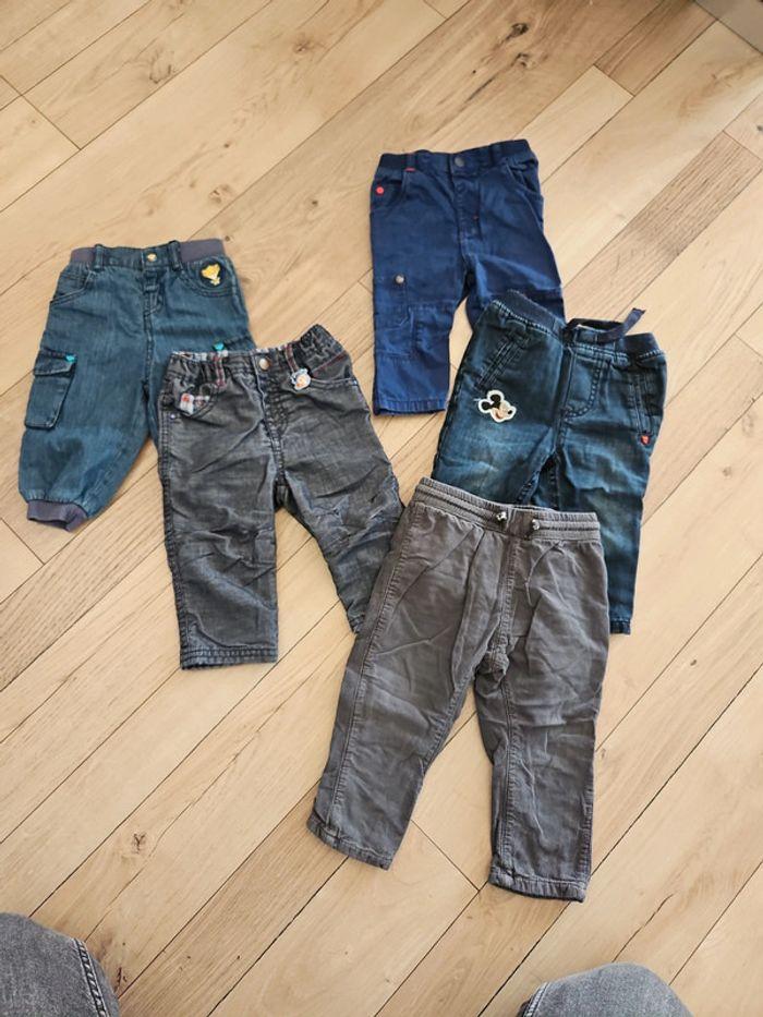 Lot 9 mois pantalons, pulls, gilet - photo numéro 7