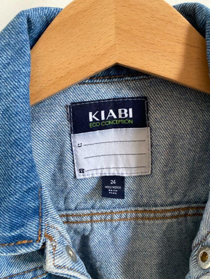 Veste en jean Kiabi bleu - photo numéro 2