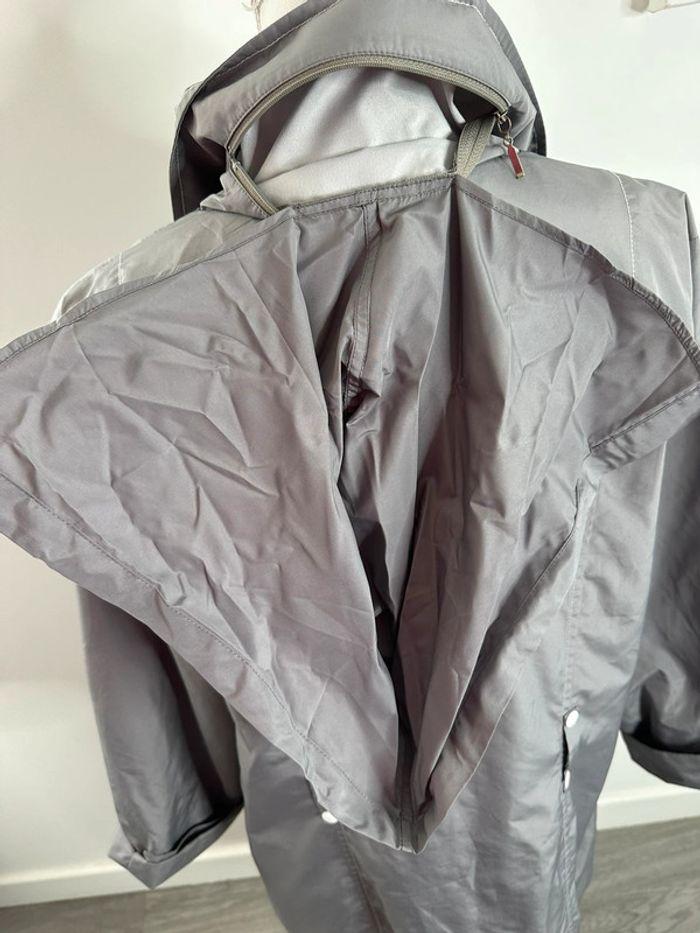 Imperméable gris et blanc Christine Laure T2 42/44 XL/XXL - photo numéro 6